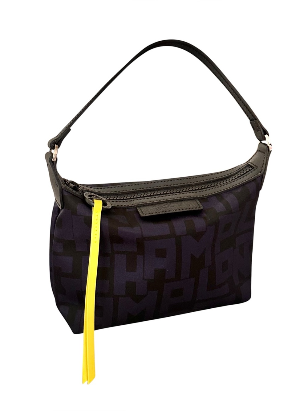 Longchamp Le Pliage LGP Nylon Pouch Clutch Black Navy